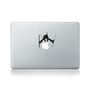 Skier Jumping Over Apple Vinyl Decal For Macbook 13/15, thumbnail 1 of 3