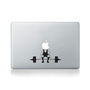 Weightlifting Apple Vinyl Decal For Macbook 13/15, thumbnail 1 of 3