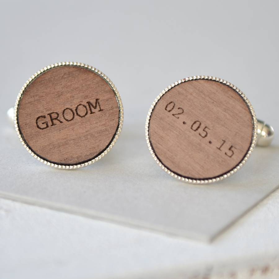 Image of Groom Personalised Cufflinks