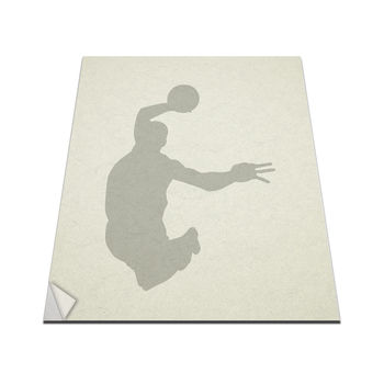 Basketball Player Dunking Vinyl Wall Art Decal, 2 of 3