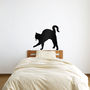 Cat Stalking Wall Art Decal, thumbnail 1 of 3