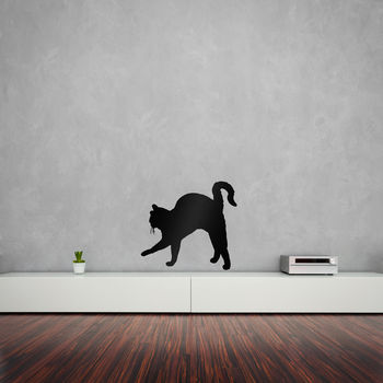 Cat Stalking Wall Art Decal, 3 of 3