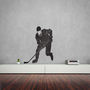 Hockey Player Vinyl Wall Art Decal, thumbnail 3 of 3