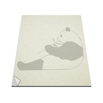 Panda Munching Bamboo Vinyl Wall Art Decal, 2 of 3