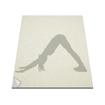 Yoga Pose Downwards Facing Dog Vinyl Wall Art Decal, 2 of 3