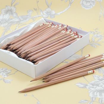 12 Personalised Natural Wood Graphite Pencils, 4 of 8