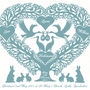Personalised Baby Or Christening Stork Tree Heart Print, thumbnail 8 of 9