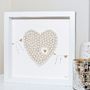 Personalised Heart And Bunting Framed Artwork, thumbnail 4 of 5