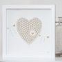 Personalised Heart And Bunting Framed Artwork, thumbnail 3 of 5