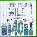40th birthday card by claire sowden design | notonthehighstreet.com