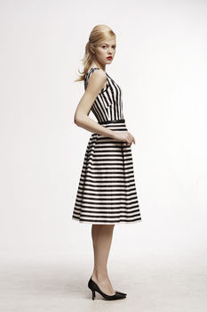 Riviera Striped Sleeveless Dress, 3 of 4
