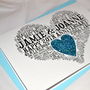 Personalised 20th Wedding Anniversary Love Sparkle Card, thumbnail 12 of 12