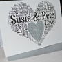 Personalised Wedding Love Sparkle Card, thumbnail 2 of 12
