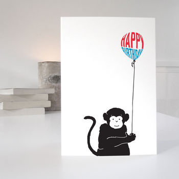 Monkey Birthday Card, 2 of 3