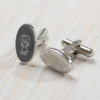 Men's Personalised Cufflinks Father's Day Gift, 4 of 6