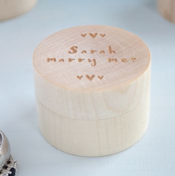 Personalised Proposal Ring Box, 3 of 5