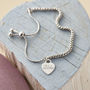 Personalised Sterling Silver Charm Friendship Bracelet, thumbnail 1 of 5