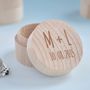 Personalised Wedding Initial Ring Box, thumbnail 2 of 6