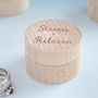 Personalised Couples Wooden Ring Box, thumbnail 3 of 6