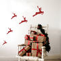 Christmas Reindeer Wall Stickers, thumbnail 1 of 3