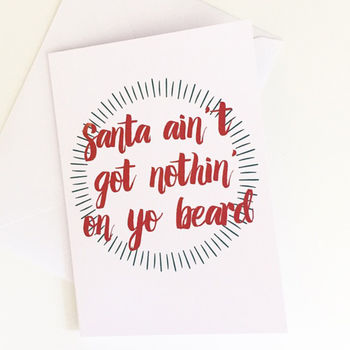 Santa's Beard Christmas Card, 2 of 2