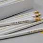 Large Pack Personalised White Pencils, thumbnail 3 of 3