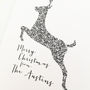 Personalised Family Reindeer Christmas Card, thumbnail 4 of 4