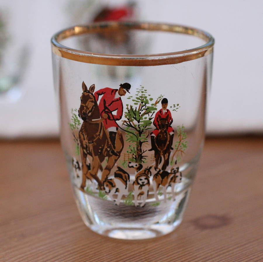 Six Vintage Shot Glasses By Magpie Living