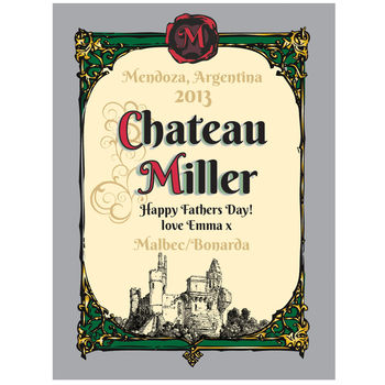 Personalised 'Chateau' Premium Wine, 2 of 5