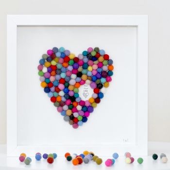 Personalised Heart Framed Artwork, 5 of 11