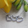 Silver Hearts Necklace, thumbnail 1 of 4