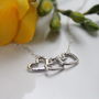 Silver Hearts Necklace, thumbnail 2 of 4