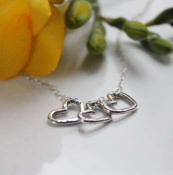 Silver Hearts Necklace, 2 of 4