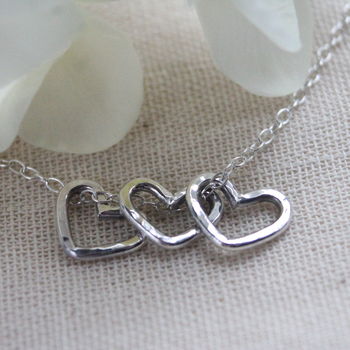 Silver Hearts Necklace, 3 of 4