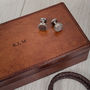 Personalised Leather Cufflink Box Two Colours, thumbnail 9 of 11
