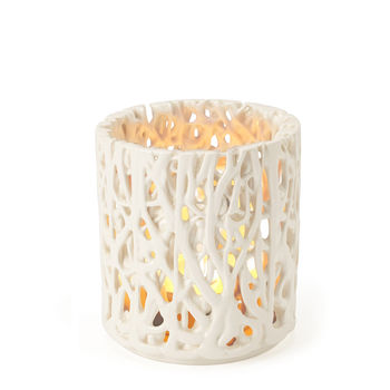Handcrafted Ceramic Tangled Web Tea Light Holder, 4 of 7