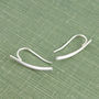 Curved Spike Sterling Silver Ear Cuff Earrings, thumbnail 3 of 5