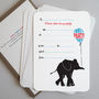 Elephant Thank You Cards, thumbnail 2 of 4