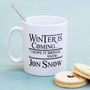 'Winter Is Coming' Mug, thumbnail 1 of 3