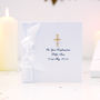 24k Gold Plate Diamante Cross Confirmation Card, thumbnail 1 of 4
