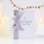 24k Gold Plated Cross Personalised Christening Card Lg, thumbnail 1 of 4