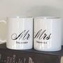 Personalised Mr And Mrs Wedding Mugs, thumbnail 4 of 6