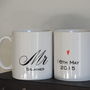 Personalised Mr And Mrs Wedding Mugs, thumbnail 5 of 6