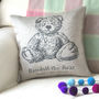 Personalised Teddy Bear Cushion, thumbnail 2 of 2
