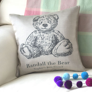 Personalised Teddy Bear Cushion, 2 of 2
