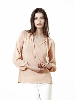 Summer Kaftan Blouse With Toggles, 2 of 5