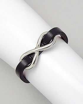 Leather Infinity Friendship Bracelet, 3 of 5
