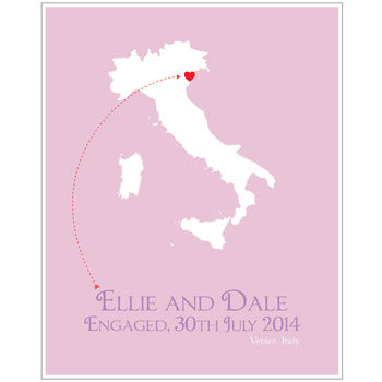 Engaged In Rome Personalised Print, 4 of 11
