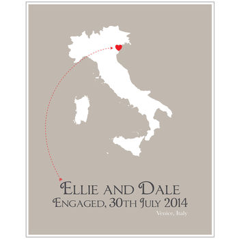 Engaged In Rome Personalised Print, 11 of 11