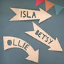 Personalised Name Arrow Wooden Sign, thumbnail 2 of 3